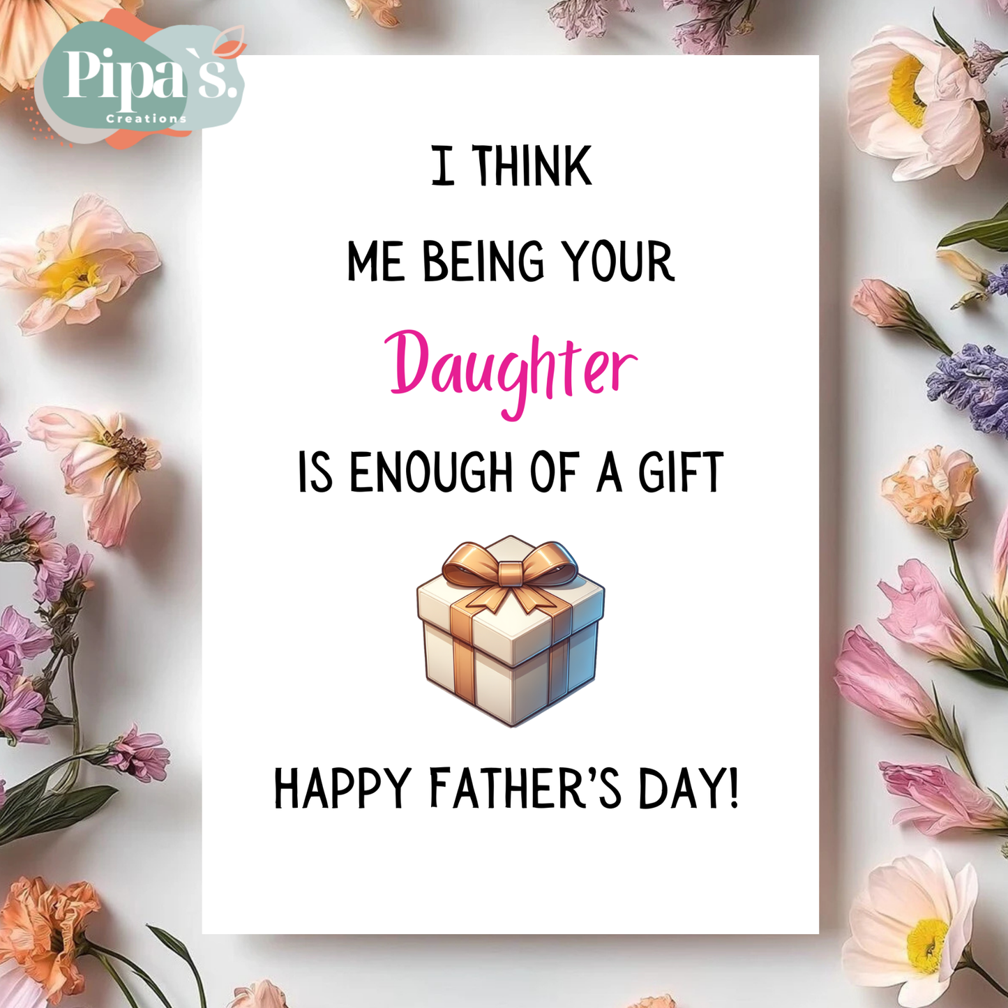I Think me being your daughter... (Father's day) - Beauty Beast